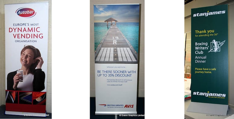 MDF Pull-Up Banner Examples - Evans Graphics